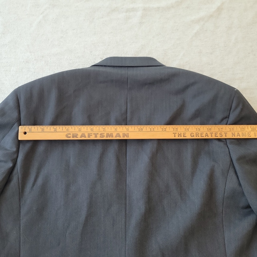 Brooks Brothers Jacket Mens 42R Saxxon Wool Madison Gray Herringbone Made in USA - Picture 12 of 13